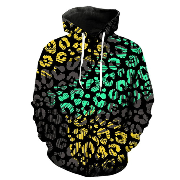 Sudadera con capucha y cremallera con estampado 3D de animales abstractos para hombre, ropa de calle para adolescentes, gran oferta 2024, divertida y genial, estilo Harajuku de manga larga de gran tam