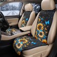 thumbnail image 2 of COEQINE Quilted Front Seat Covers for Cars 2 Pack, Decorative Soft Captain Chair Seat Cover Fit Four Seasons, Easy Install Pet Car Seat Cover, Sunflower Butterfly Galaxy, 2 of 7