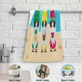 thumbnail image 4 of Gnomes Beach Cute Kitchen Hand Towels 2 PCS, Fingertip Bath Towels Ultra Soft and Highly Absorbent, Decorative Face Towels Dish Washcloths, 28.3"x14.4", 4 of 4