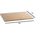 thumbnail image 4 of Hammont Bamboo Rectangle Kitchen Cutting Board and Serving Tray 15"x11"x0.5" 2 Pack, 4 of 6