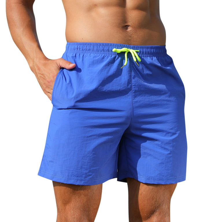 2DXuixsh Shorts for Men Pockets Male Casual Pants Solid Trend Youth Summer  Mens Sweatpants Fitness Running Shorts Beach Shorts Sock Boy Nylon,Spandex 