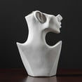 thumbnail image 4 of Estatua de Cerámica Creativa para Mujer, Jarrón de Flores, Decoración Interior, Arreglo Floral , .5x17.5x7.5cm los 9cm .5x17.5x7.5cm los 9cm Macarena Jarrón de ceramica, 4 of 8