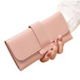 thumbnail image 4 of JVBTVB Women's Leather Look Long Zip Around Wallet RFID Blocking Large Capacity Clutch Wristlet Multifunctional Folding Flap Card Holder For Travel Work Daily Use, 4 of 9