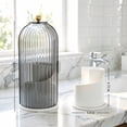 thumbnail image 7 of 10 In Toothbrush Holders with Sliding Lid,  Rotating 3 Slots Toothpaste Holder for Countertop，Makeup Brushes Holder ideal for Bathroom Desktop Storage, 7 of 7