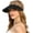 Black Leopard, variant on Womens Summer Wide Brim Straw Visor Sun Hat UV Protection Packable Beach Cap