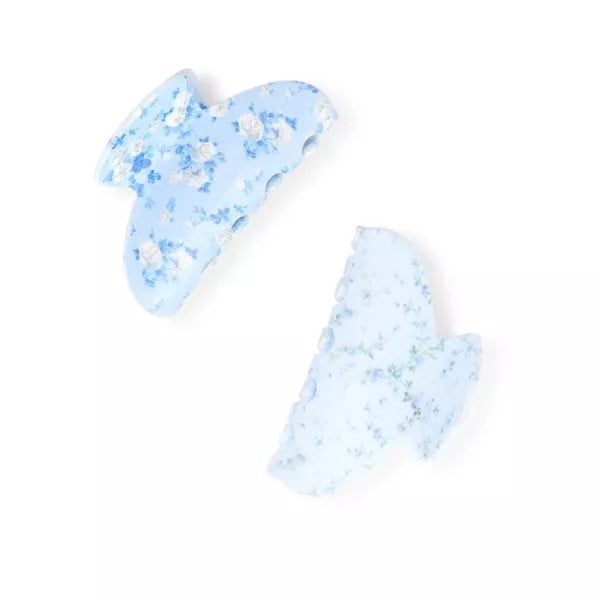 NWT - LoveShackFancy x Goody - Small Claw Clips - Rosettes & Ivy - Blue LoveShackFancy | Hair | Limited Edition Loveshackfancy X  main image 2