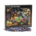 thumbnail image 6 of Spooky Night Halloween Jigsaw Puzzle 1000 Piece by Vermont Christmas Company - Halloween Puzzles with Randomly Shaped Pieces - 26 5/8" x 19 1/4", 6 of 6