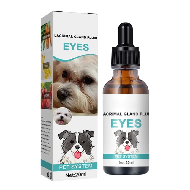 Clearance!Las gotas para lavar los ojos de mascotas ayudan a prevenir las manchas de lágrimas en los ojos secos y rojos,seguras para perros y gatos,20ml