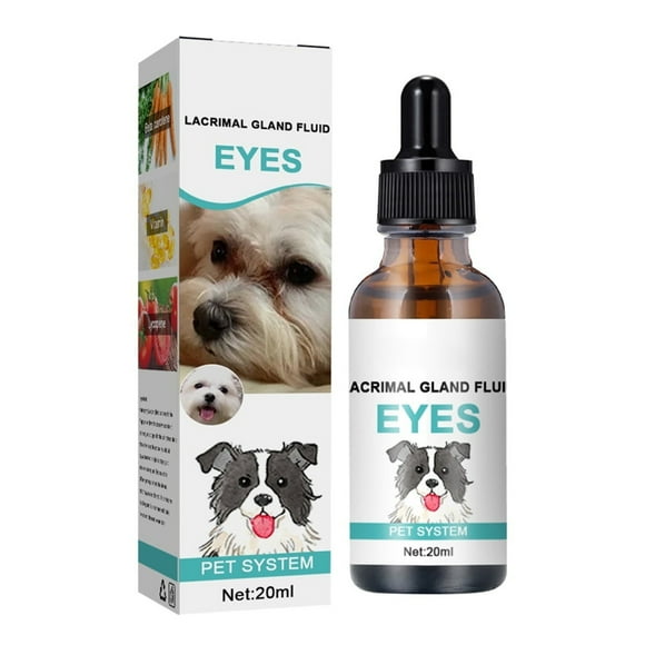Dog & Cat Eye Drops – Tear Stain Remover for Pets with Red, Itchy Eyes | Gentle Eye Wash Solution for Tear Secretion Control – 20Ml Safe Formula for Daily Use