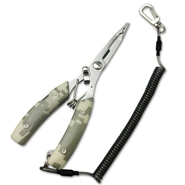 Stainless Steel Fishing Pliers Fish Line Cutter Scissors Mini Fish Hook  Remover Multifunction Tools 