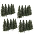thumbnail image 1 of S0810 20PCS Árboles de cedro modelo de pino verde oscuro 3,94 pulgadas (100 mm) para modelo de paisaje de ferrocarril Diseño de paisaje Escala HO OO Nuevo (3,9 pulgadas), 1 of 5