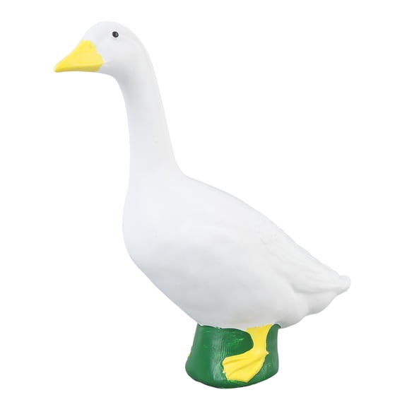 Riousery Lifelike Resin Goose Statue Exquisite Animal Sculpture Ornament (9.06 inches / 23 cm) for Home Garden and Patio Decor