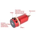 thumbnail image 3 of Alimentation sans fil 1600 mAh pour machine à tatouer, rechargeable, interface RCA réglable 4-12 V, batterie rouge, 3 of 4
