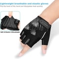 thumbnail image 3 of Guantes de bicicleta de verano Guantes reflectantes de medio dedo para bicicleta Guantes cortos de gel para bicicleta Hombres y mujeres Bicicleta MTB Bicicleta Motocicleta, 3 of 7