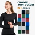 thumbnail image 5 of 𝗕𝗥𝗘𝗔𝗧𝗛𝗔𝗕𝗟𝗘 Merino.tech Women’s Lightweight Merino Wool Long Sleeve Base Layer Top with Hiking Socks, 5 of 11