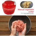 thumbnail image 5 of Portable Hand Pull String Garlic Mincer, Fresh Lid Manual Food Processor for Easy Storage, Black, 0.9L, 5 of 5