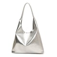 thumbnail image 1 of Bolso Mano Con Asa Superior Hobo Cuero PU Diseñador Suave para Mujer, 1 of 9