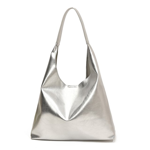 Bolso Mano Con Asa Superior Hobo Cuero PU Diseñador Suave para Mujer