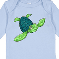 thumbnail image 4 of Inktastic Sea Turtle with swirls Boys or Girls Long Sleeve Baby Bodysuit, 4 of 5