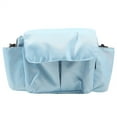 thumbnail image 6 of Trolley Hanging Storage Bag Baby Stroller Organizer Storage Bags Diaper Bottle Cup Holder Multifunction Multiple Pockets Bags (Deep blue), 6 of 7