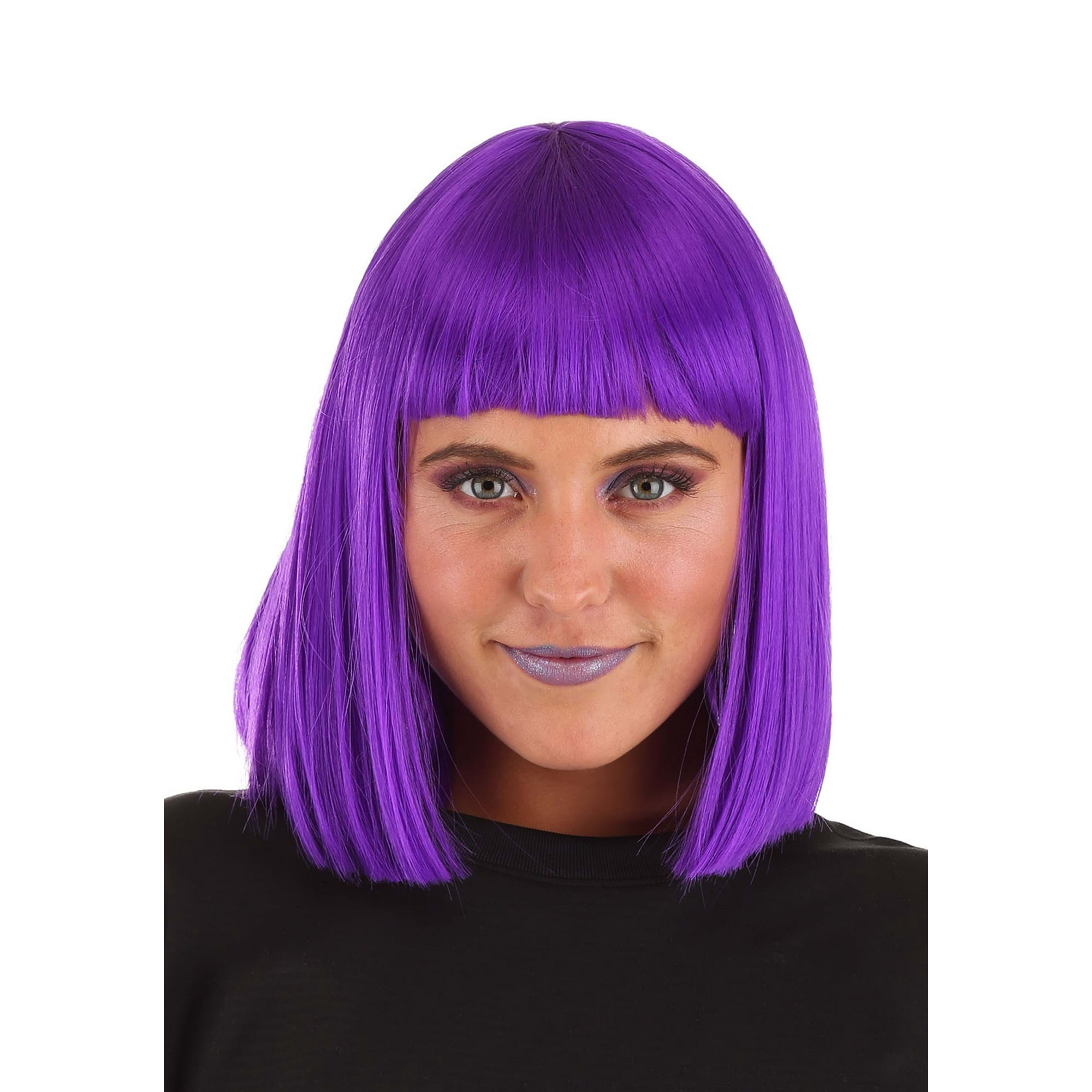 Purple wig bangs outlet