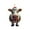 F, variant on Herrnalise Christmas Metal Cow Decorative Hanging Ornament for Cars Backpacks Cute Cow Pendants Christmas Tree Decorations (Non-3D )