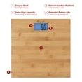 thumbnail image 6 of Escali Bamboo Digital Electronic Bathroom Scale for Body Weight, Bath Scale with Extra-High Capacity of 440 lb, Batteries Included, 6 of 7