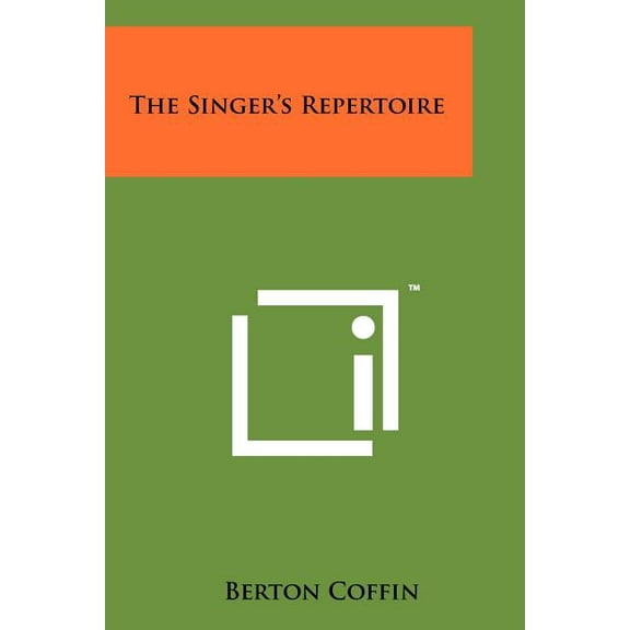 The Singer's Repertoire, (Paperback)