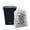 Black / Flat Swing Lid, variant on Restaurantware Clean 23 Gallon Black Plastic Slim Trash Can, 20" x 11" x 30", 1 Count Box