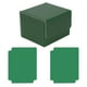 thumbnail image 1 of Estuche de cuero PU para baraja de cartas, funda protectora para más de 140 cartas, estuche para naipes Cuadros Verde, 1 of 9