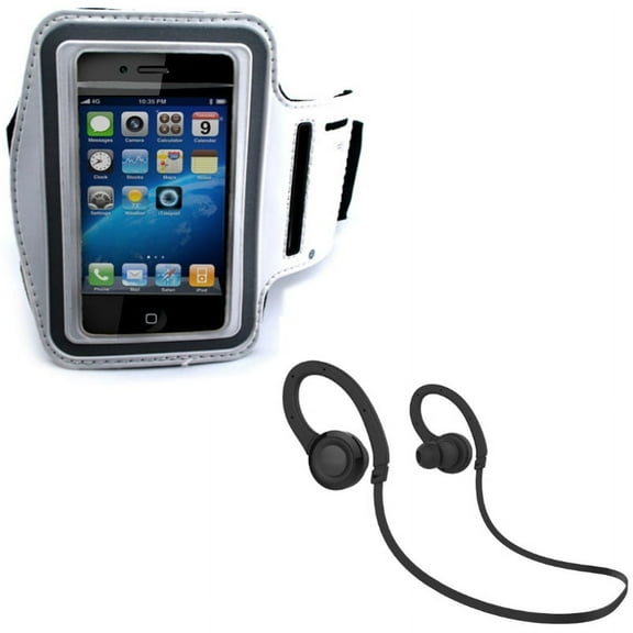 Earphones Sports Wireless Headset w Gym Workout Sports Running Armband N1Z for LG Optimus Zone 2 Fuel - Sonim XP3