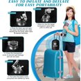 thumbnail image 6 of Wedge Pillow for Sleeping - Inflatable Leg Elevation Pillow for Swelling,Circulation,Leg & Back Pain Relief,Leg Support Pillow,Leg Wedge Pillows for After Aurgery,Hip,Foot,Ankle Recovery (Black), 6 of 14