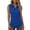 Blue-02, variant on Women's Quarter Zip Tank Top – Lightweight Moisture Wicking Golf Shirt for Tennis Casual Summer Wear