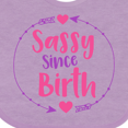 thumbnail image 4 of Inktastic Sassy Since Birth, Sassy, Sassy Girl, Arrow, Hearts Girls Baby Bib, 4 of 4