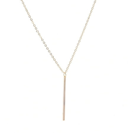 

Thinsont Chain Necklace Delicate Adjustable Aesthetic Jewelry Long Simple Style Sturdy Copper Hanging Pendants Choker Necklaces for Women Gold