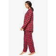 thumbnail image 3 of Dreams & Co. Plus Size Petite Classic Flannel Pajama Set, 3 of 6