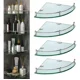 thumbnail image 1 of Ducha Organizador Repisas Esquineras De Vidrio Estante 4 Uds, 1 of 8