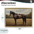 thumbnail image 4 of Stupell Industries Cottage Dark Brown Pony Portrait Gold Floating Frame Canvas Art, 25 x 17, by Petals Prints Design, 4 of 8