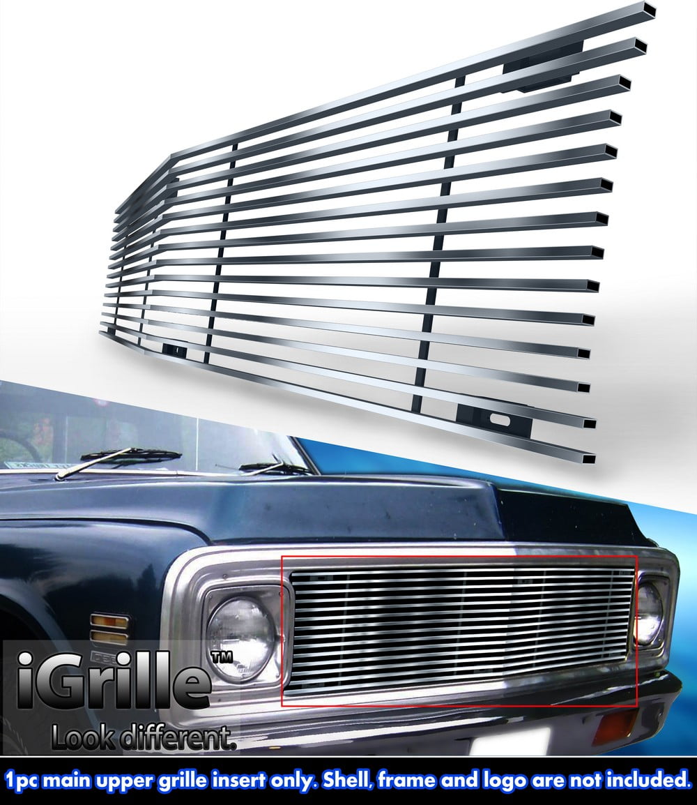 304 Stainless Steel Billet Grille Fits 196972 Chevy C/K Pickup/Suburban/Blazer