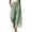 *Green, variant on VBVC Women's Striped Drawstring Wide Leg Pants , Casual Summer Beach Trousers For Women , Ladies' Lace Trim Hem Loose Pants with Pockets, Black , S-3XL