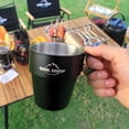 thumbnail image 2 of Taza de camping de 300 ml Taza de agua de bebida de doble capa Anti-escaldado para barbacoa de picnic Hugtrwg Para Estrenar, 2 of 9