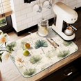 thumbnail image 4 of Palm Leaves Vintage Leaf Dish Drying Mats for Kitchen Counter Absorbent Microfiber Dish Drying Matt 16 x 18 Inch Draining Reusable Rack Pad, 4 of 8