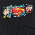 thumbnail image 2 of Superman Super Reveal Women's Crop Top T-Shirt, Black, Medium, 2 of 4