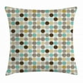 thumbnail image 1 of Polka Dot Throw Pillow Cushion Cover, Abstract Dots Pattern in Pale Colors Ornamental Illustration in Geometric Themes, Decorative Square Accent Pillow Case, 24" X 24", Multicolor, by Ambesonne, 1 of 2
