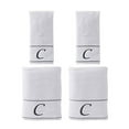 thumbnail image 5 of SKL Home Monogram C Bath and Hand Towel Set, White, 4-Pack, 5 of 5