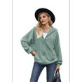 thumbnail image 3 of Sudadera con Capucha y Cremallera de Larga Verde Oscuro XL, 3 of 10