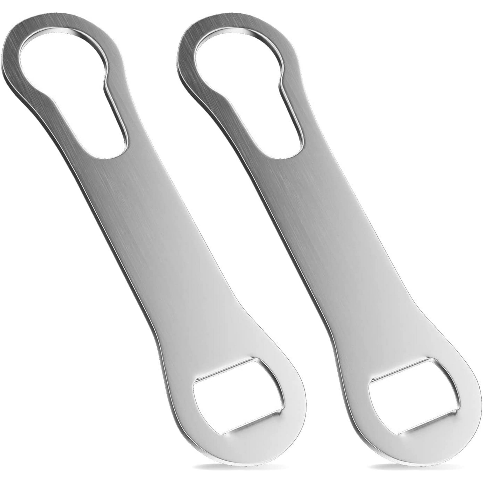 2 Pieces Stainless Steel V Rod Bottle Opener - Dog Bone Style Speed Key For Beer & Wine Bottles
