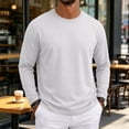 thumbnail image 2 of UDAUDU Long Sleeve Shirts for Men Lightweight Basic Casual T-Shirts Soft Work Breathable Crewneck for Fall Winter Daily Wear S, 2 of 9