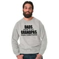 thumbnail image 4 of Dad Knows A lot Grandpa Everything Men's Big & Tall Crewneck Sweatshirt Brisco Brands 4X, 4 of 5