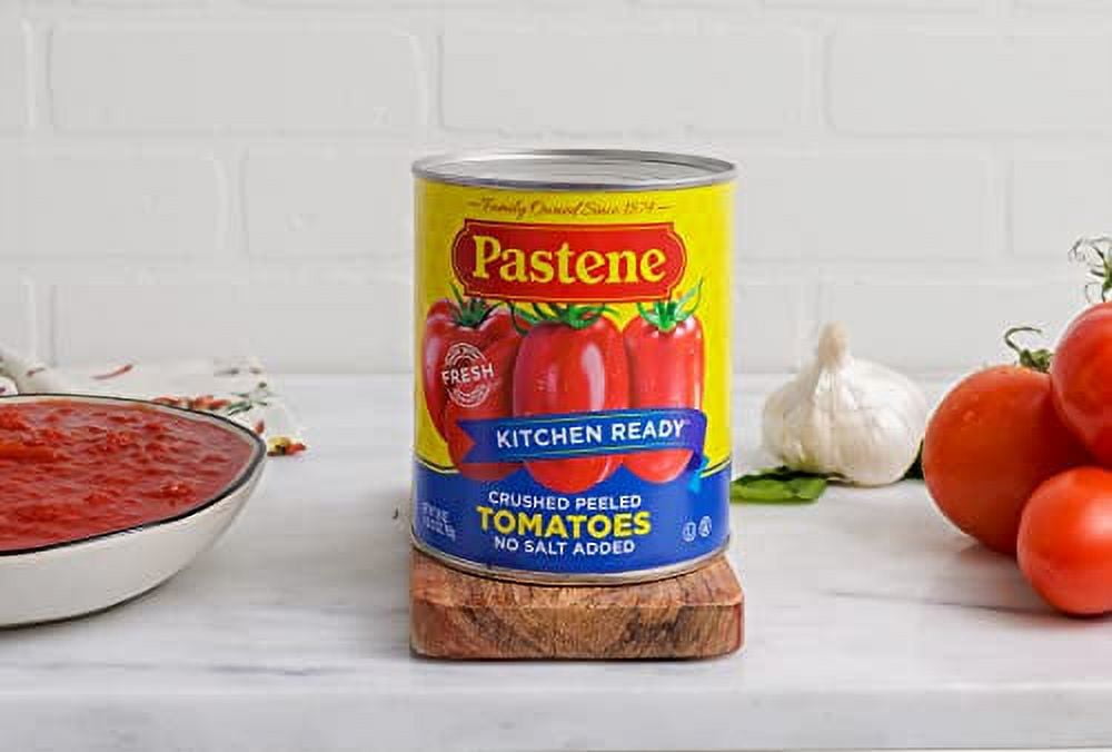 Pastene Kitchen Ready No Salt Ground Peeled Tomatoes, 28 Ounce (Pack of 6)